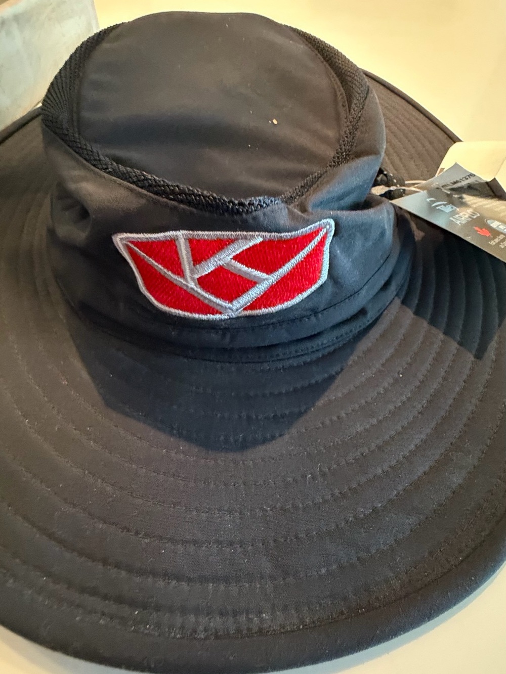 Tilley Airflo Hat - Black with Red Accent